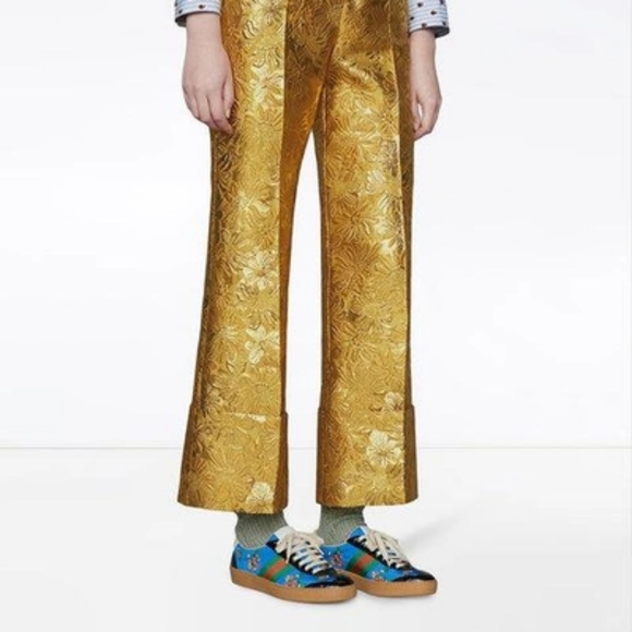 GUCCI G74 Nylon Sneaker With Web In Blue, size 36 - Picture 3 of 12